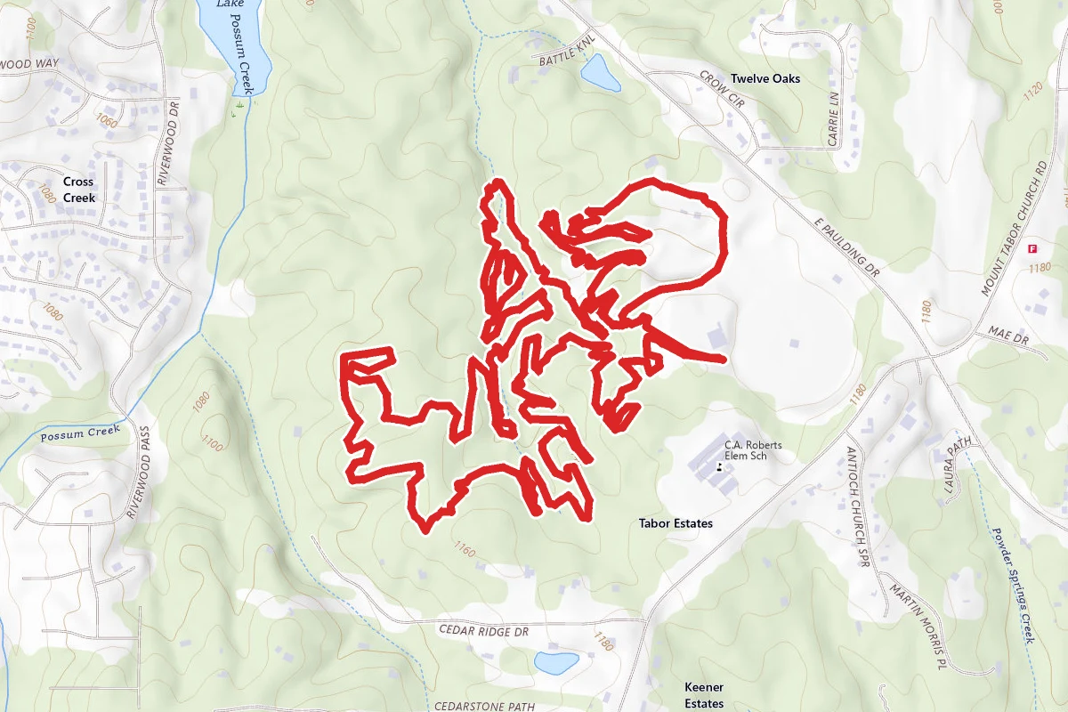 Mount Tabor Park Mountain Bike Trails