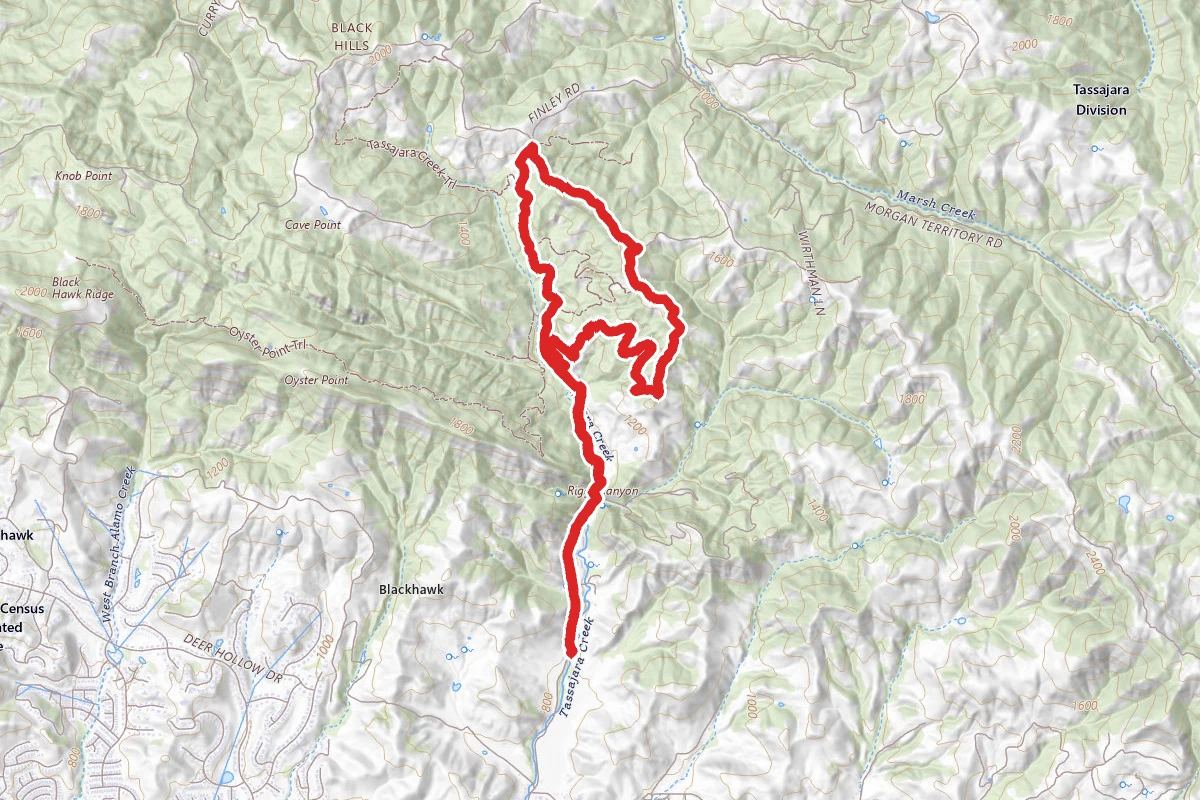 Old Finley Road, Highland Ridge, Black Hills and Sulphur Springs Loop