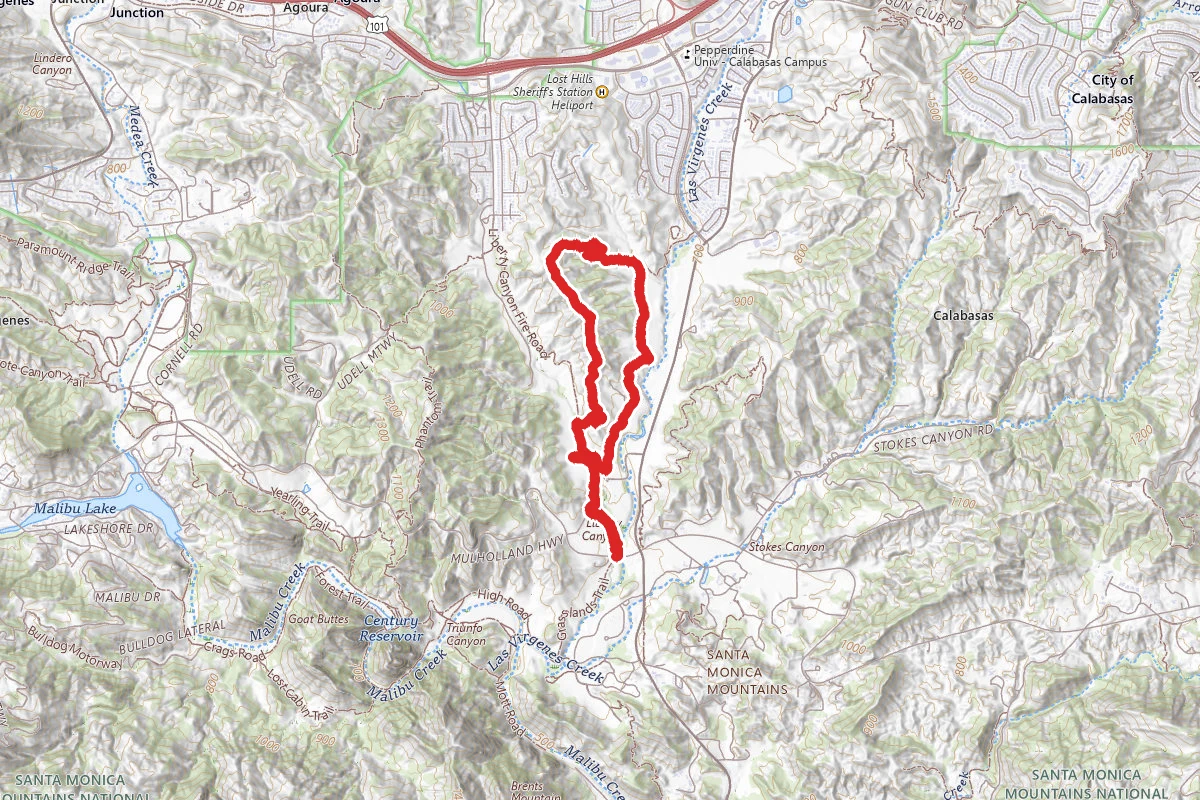North Grasslands Trail to Talopop and Las Virgenes Loop