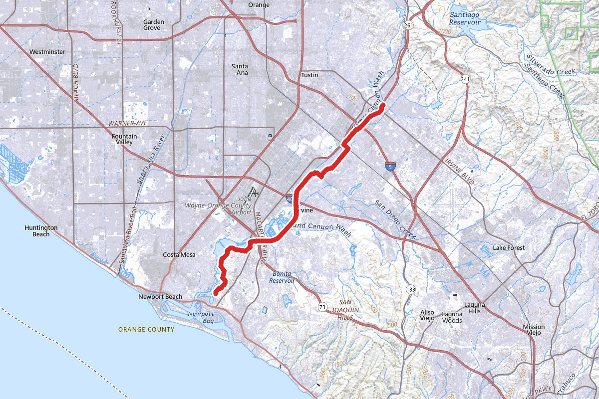 Mountains to Sea Trail from Newport Beach