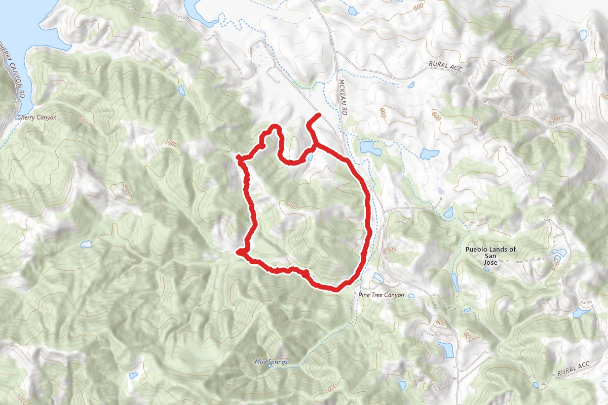 Figueroa, Valecito, Pena and Los Cerritos Trail Loop