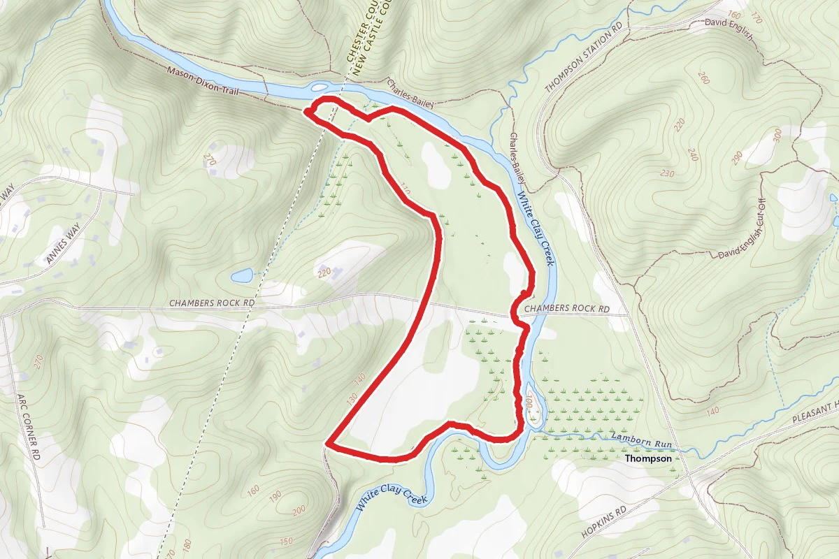 Mason Dixon Trail to Penndel Trail