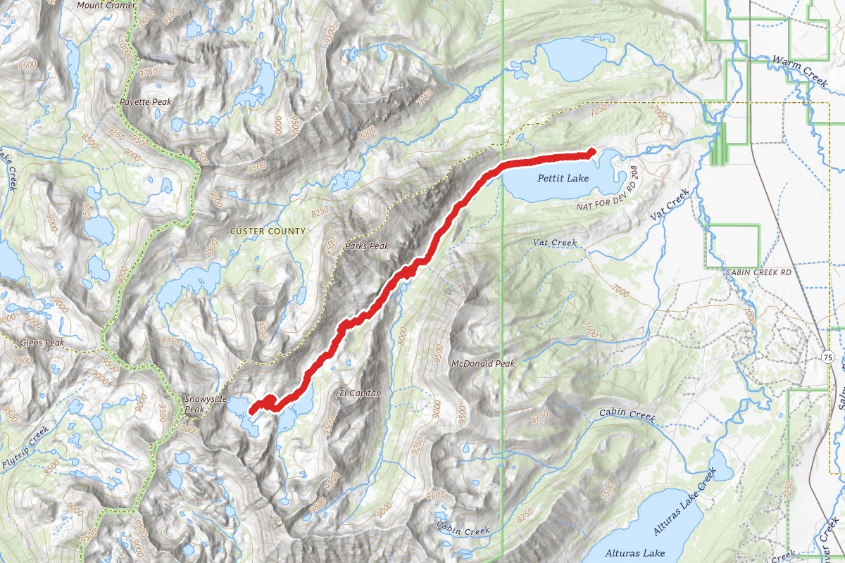 Pettite Lake to Twin Lakes via Trail 095