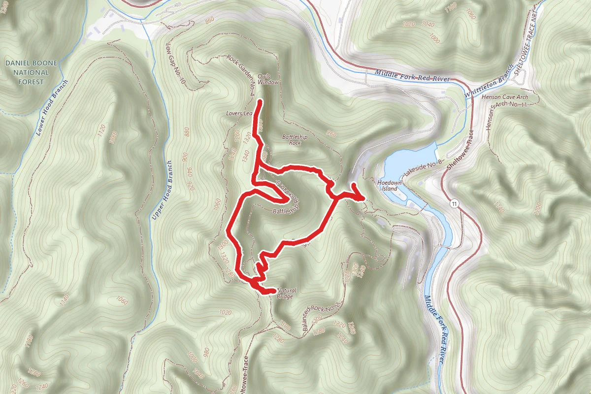 Original, Laurel Ridge and Rock Trail Loop