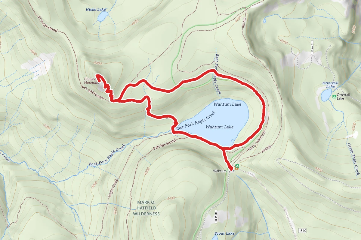 Chinidere Mountain via Chinedere Cutoff Trail and PCT