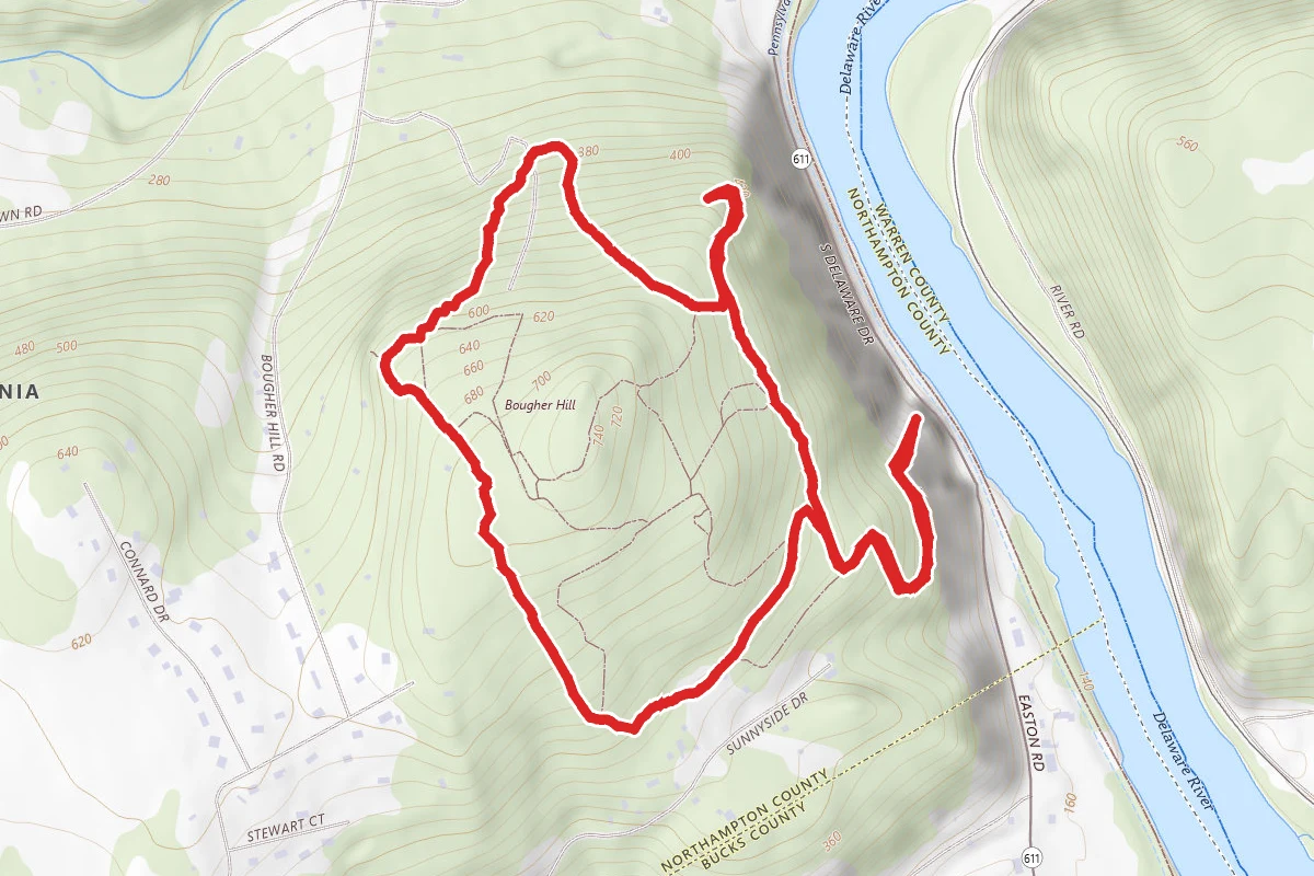 Main Trail, River Lookout and Chimney Rock