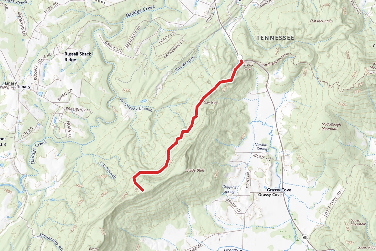 Cumberland Trail - Grassy Cove Section
