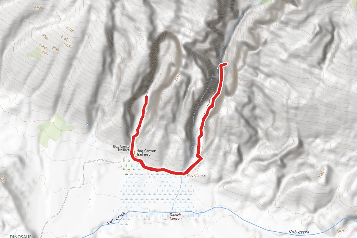 Hog Canyon and Box Canyon Trails