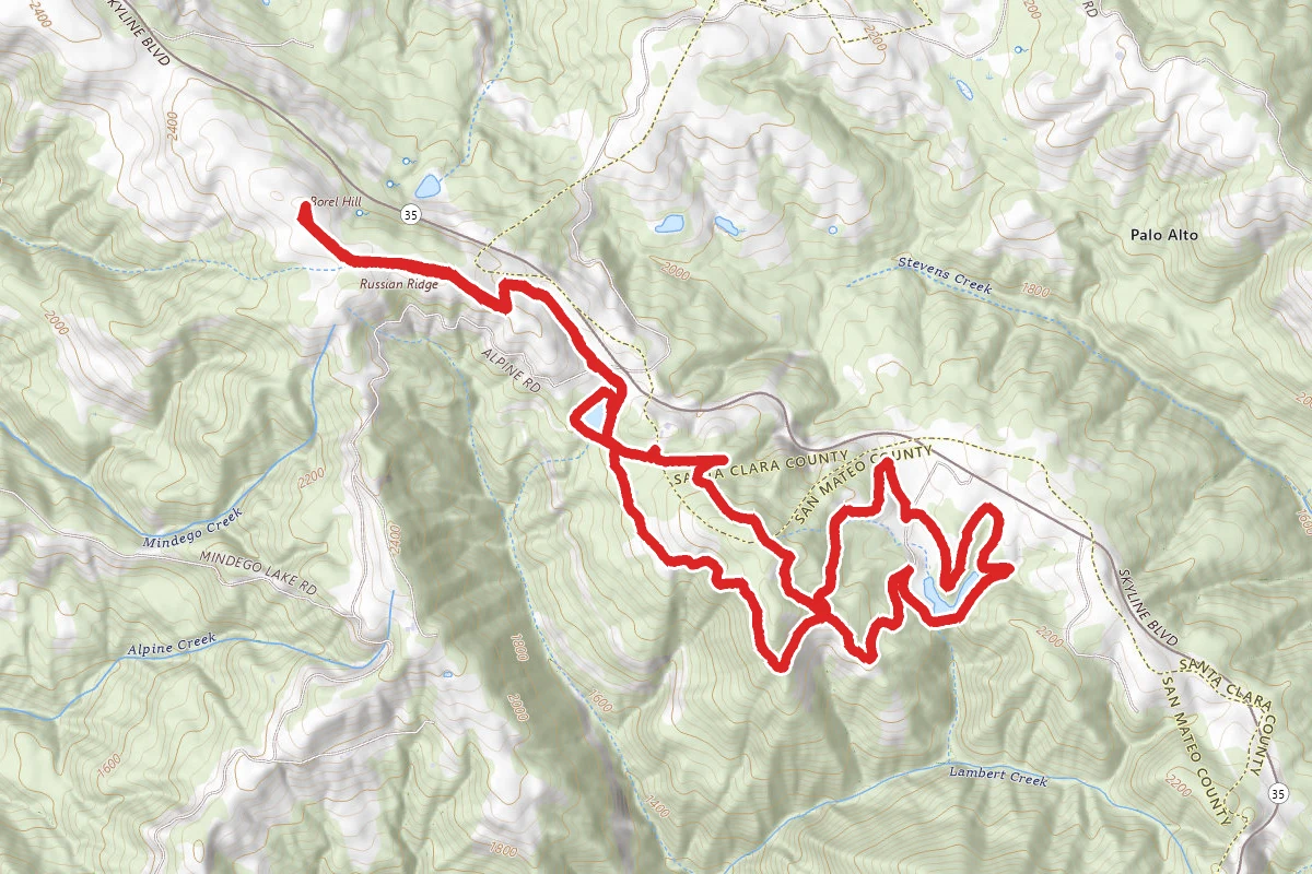 Horseshoe Lake - Alpine Pond - Borel Hill