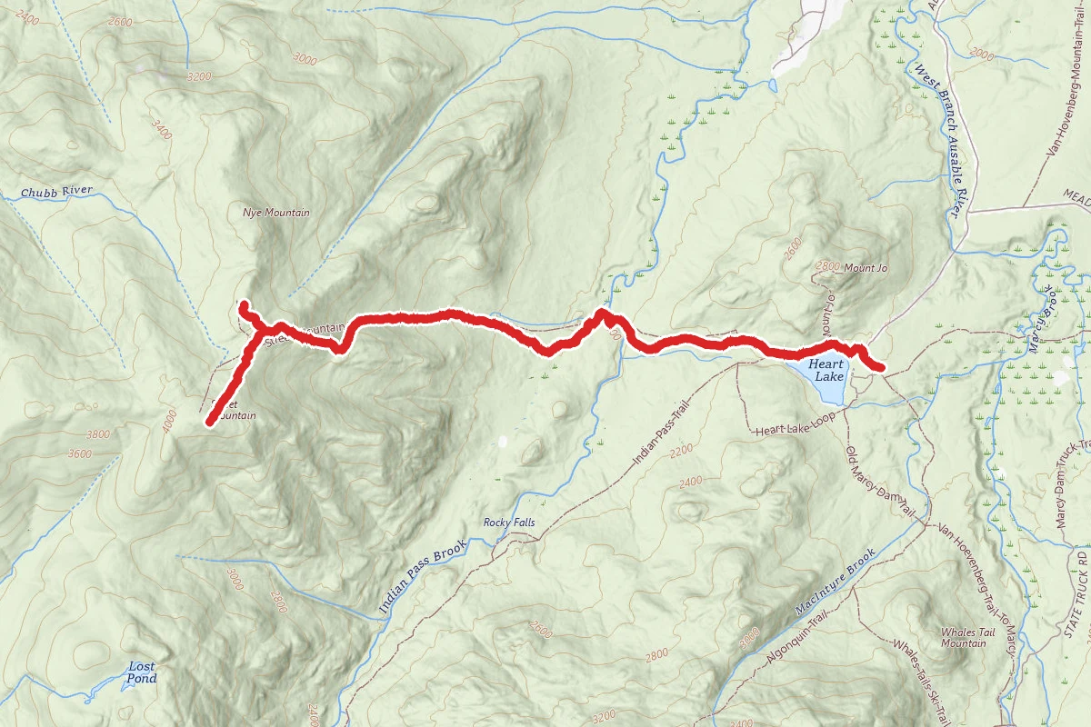 Street Mountain and Nye Mountain Trail