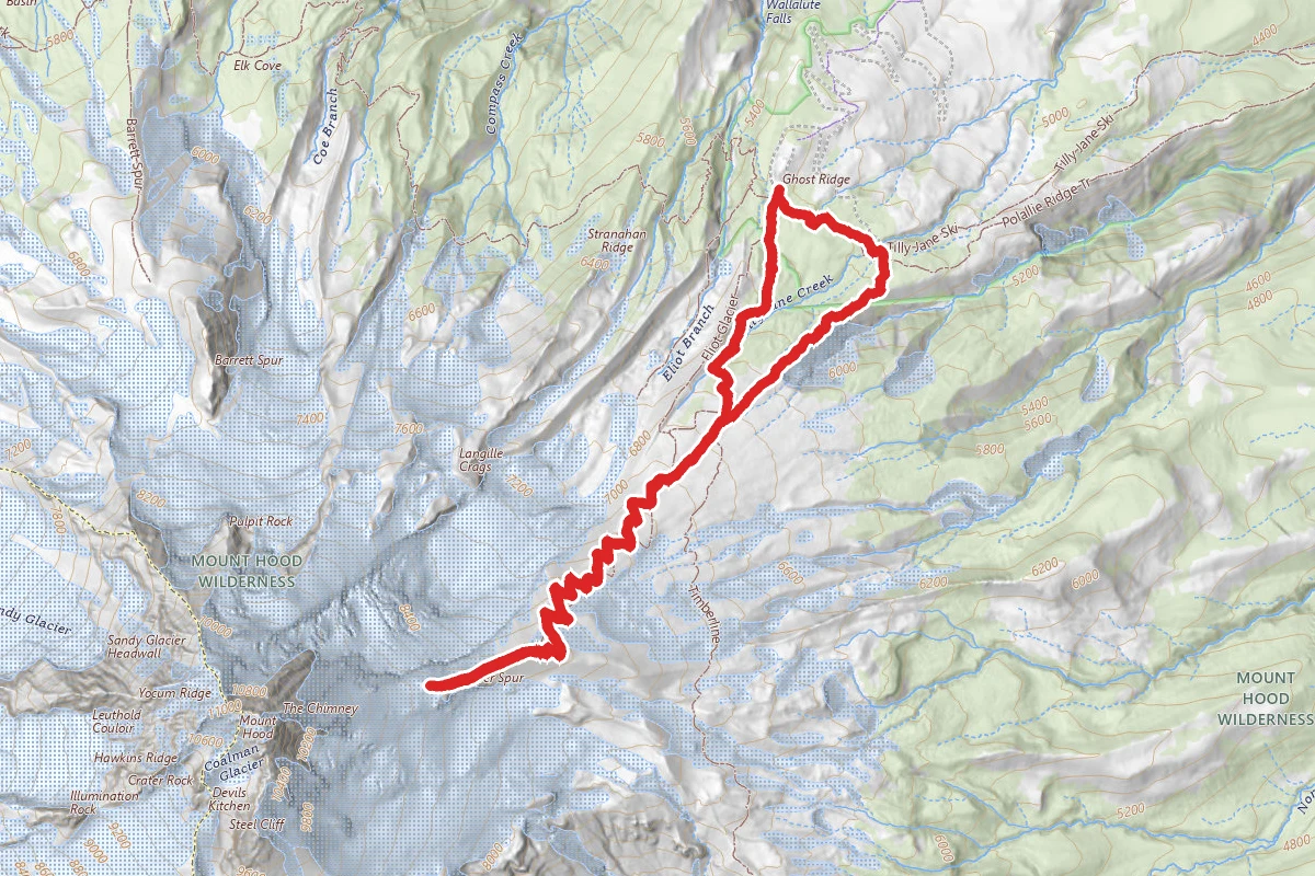 Timberline, Cooper Spur and Tilly Jane Trail