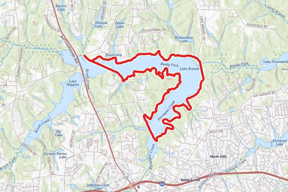 Lake Brandt Loop