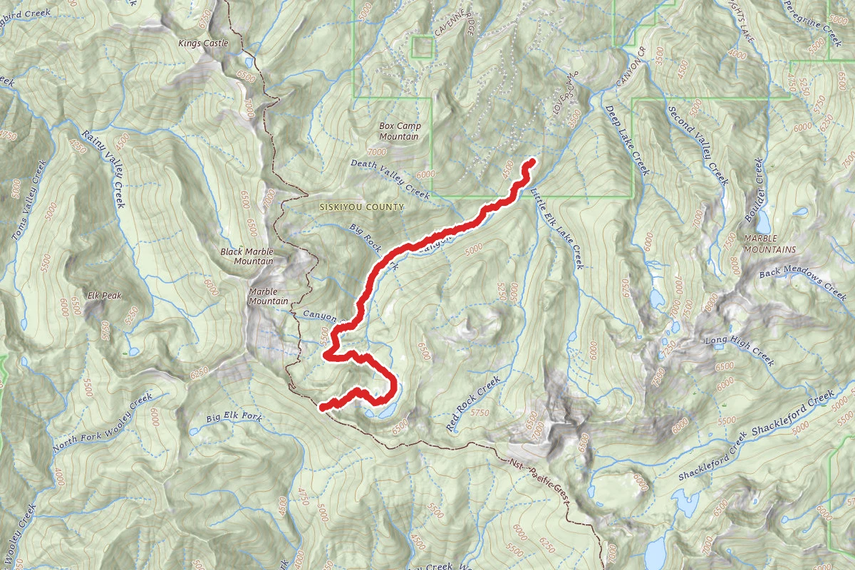 Sky High Lakes and Marble Mountain Rim