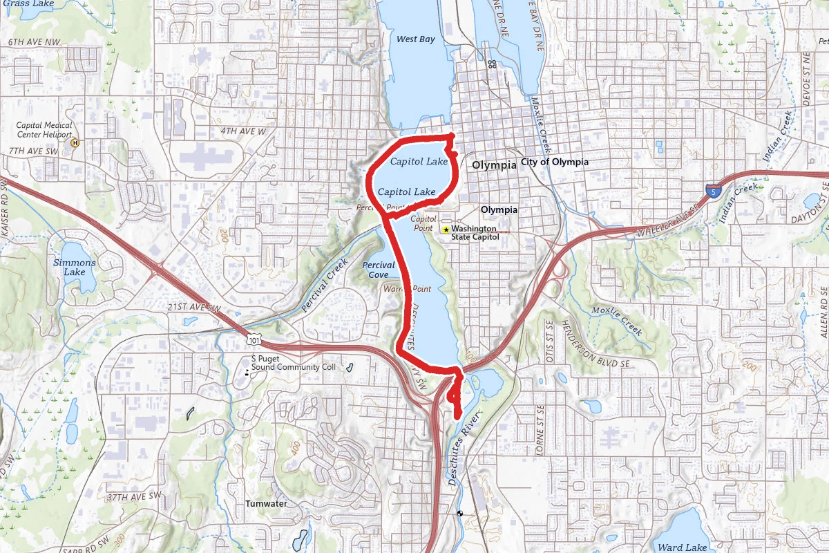 State Capitol and Central Olympia