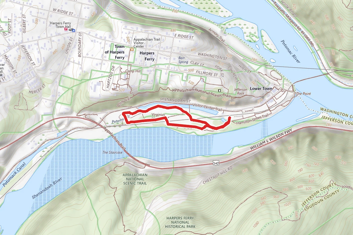 Virginius Island Trail