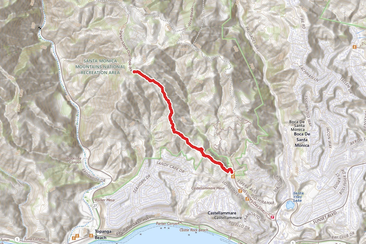 Parker Mesa Overlook via El Ocaso Trail (Rabbit Hole)
