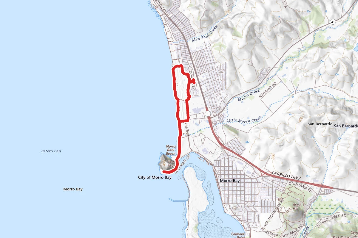 Cloisters Wetland to Morro Rock