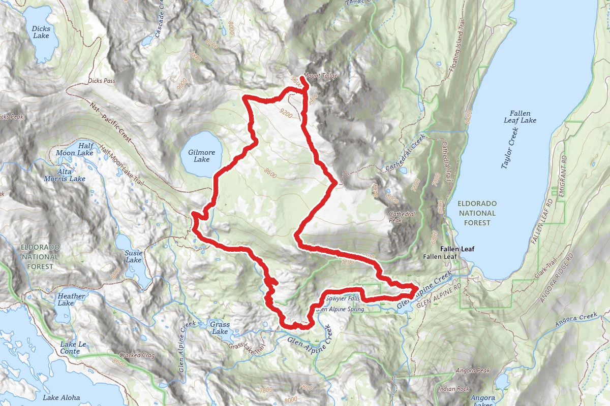 Gilmore Lake and Mount Tallac Loop