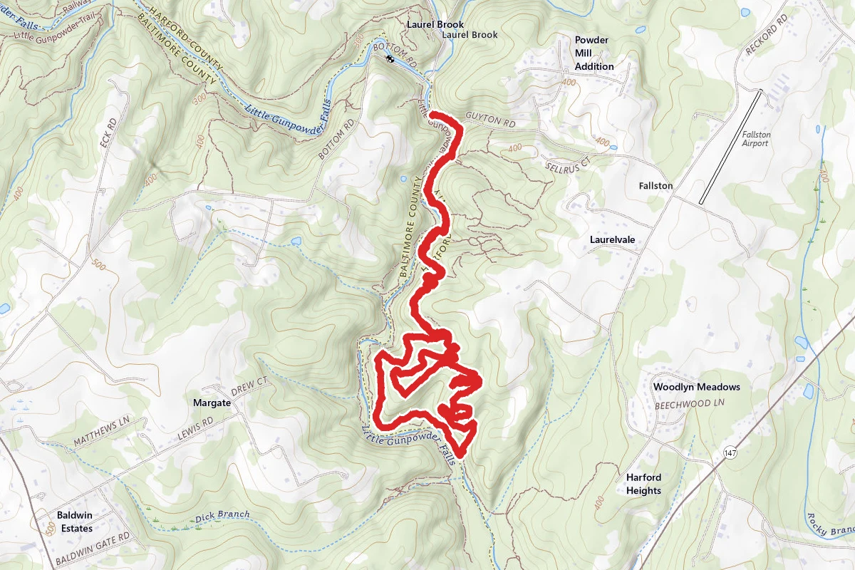 Guyton Flats and Tuffy's Tavern Trail