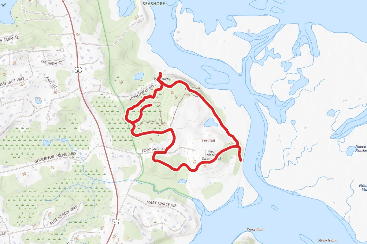 Red Maple Swamp and Fort Hill Loop