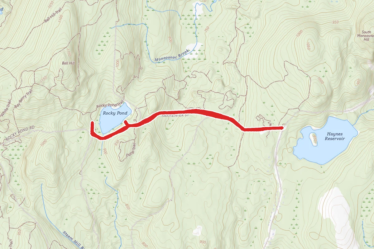 Elm Street to Rocky Pond