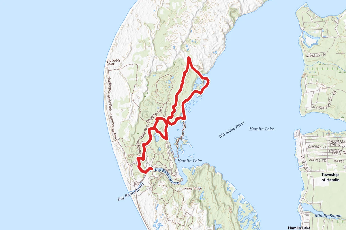 Ridge Trail, Island Trail, and Lost Lake Trail Loop