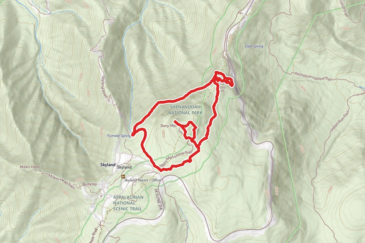 Little Stony Man Loop via Appalachian Trail