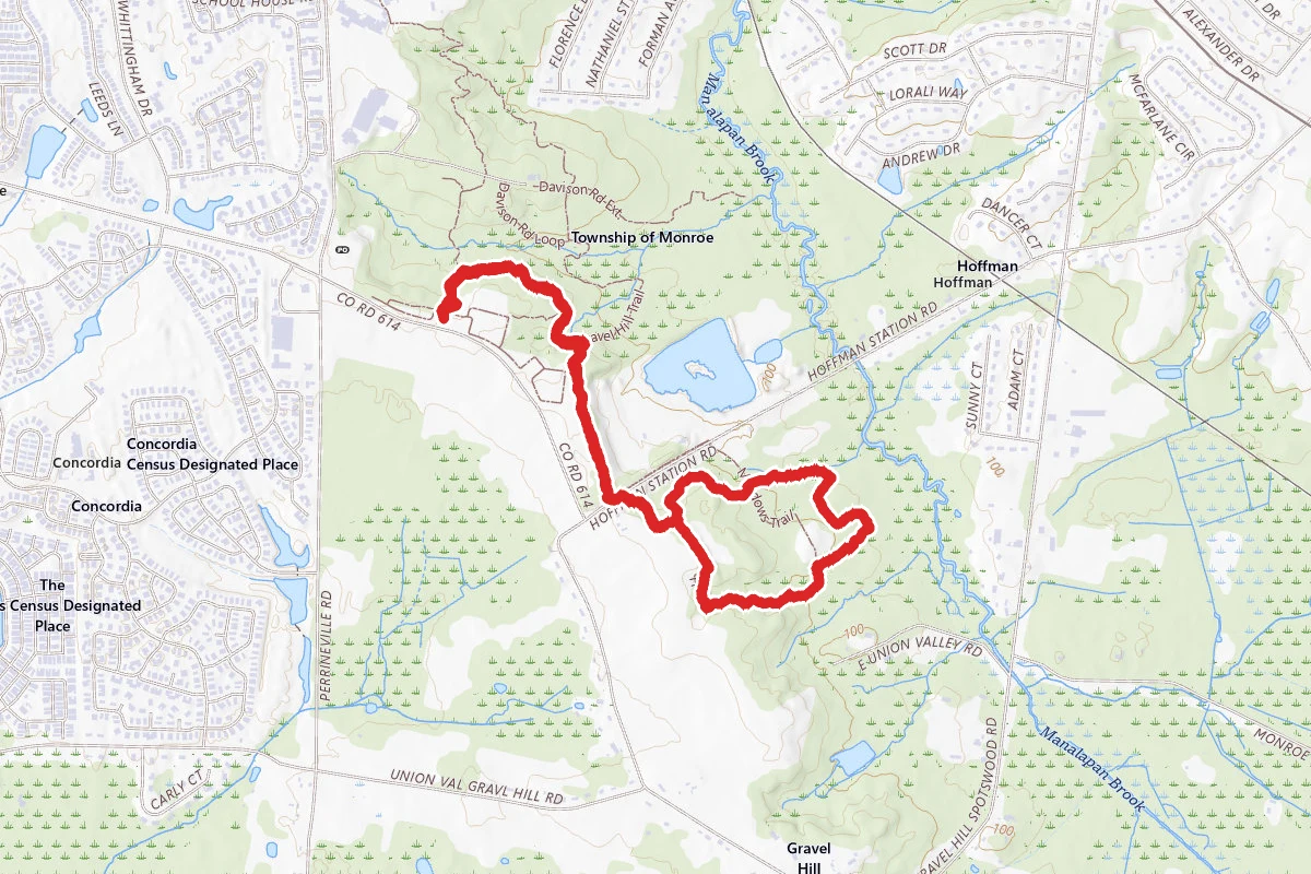 Gravel Hill Trail to Hoffman Station Trail
