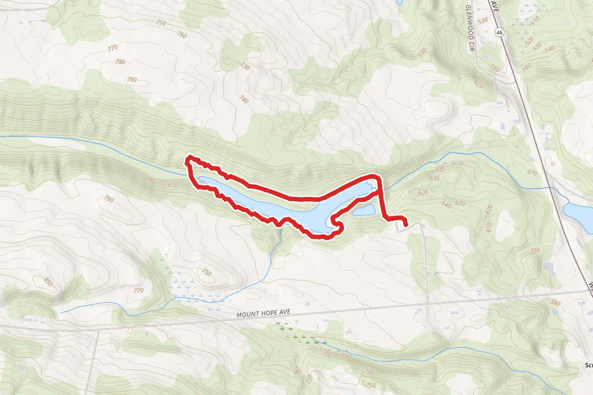 Mount Hope Reservoir Rim Trail Loop