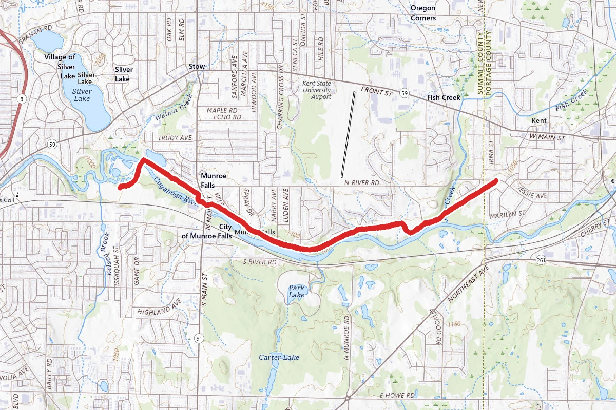 Bike and Hike Trail - North River Road to Waterworks Park
