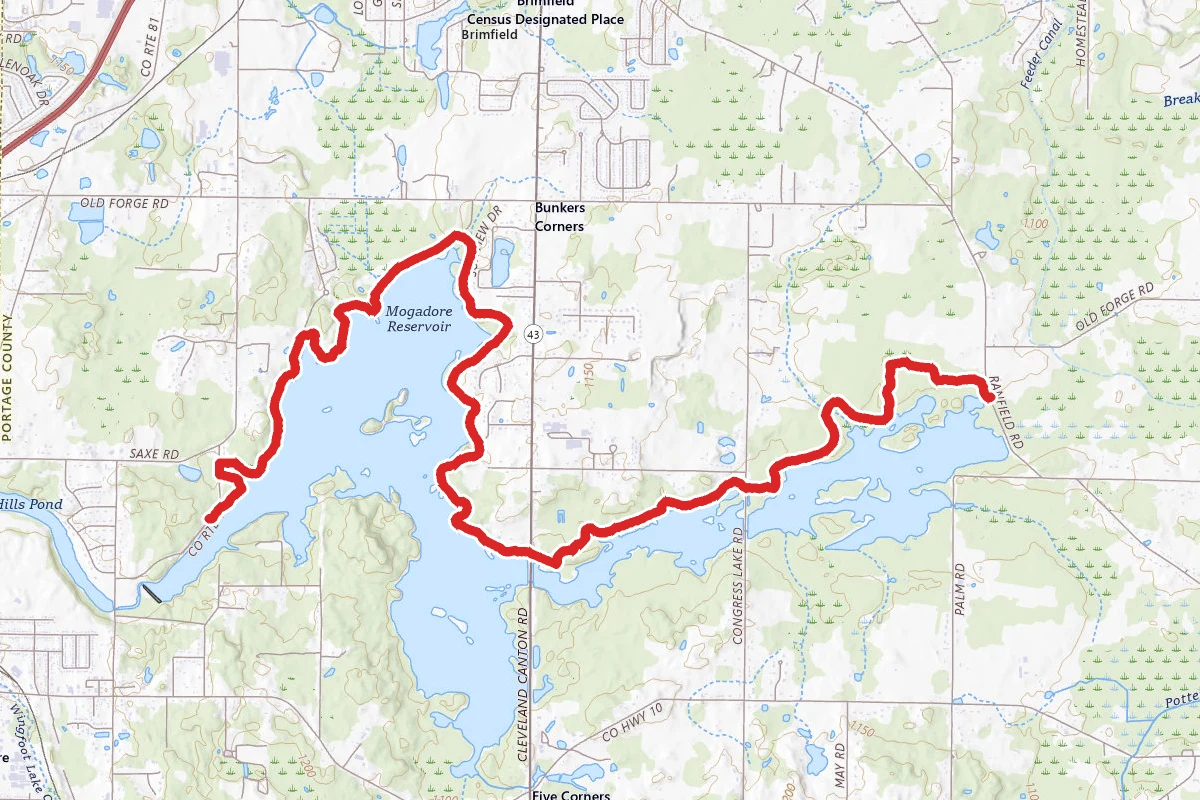 Mogadore Reservoir via Buckeye Trail