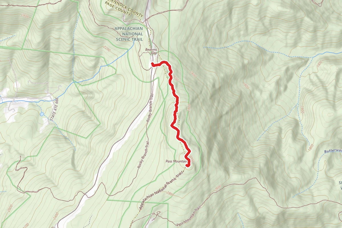 Pass Mountain Summit via Appalachian Trail