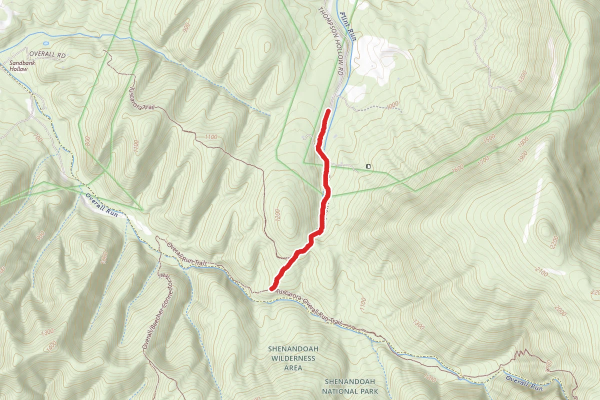 Overall Run Falls via Thompson Hollow