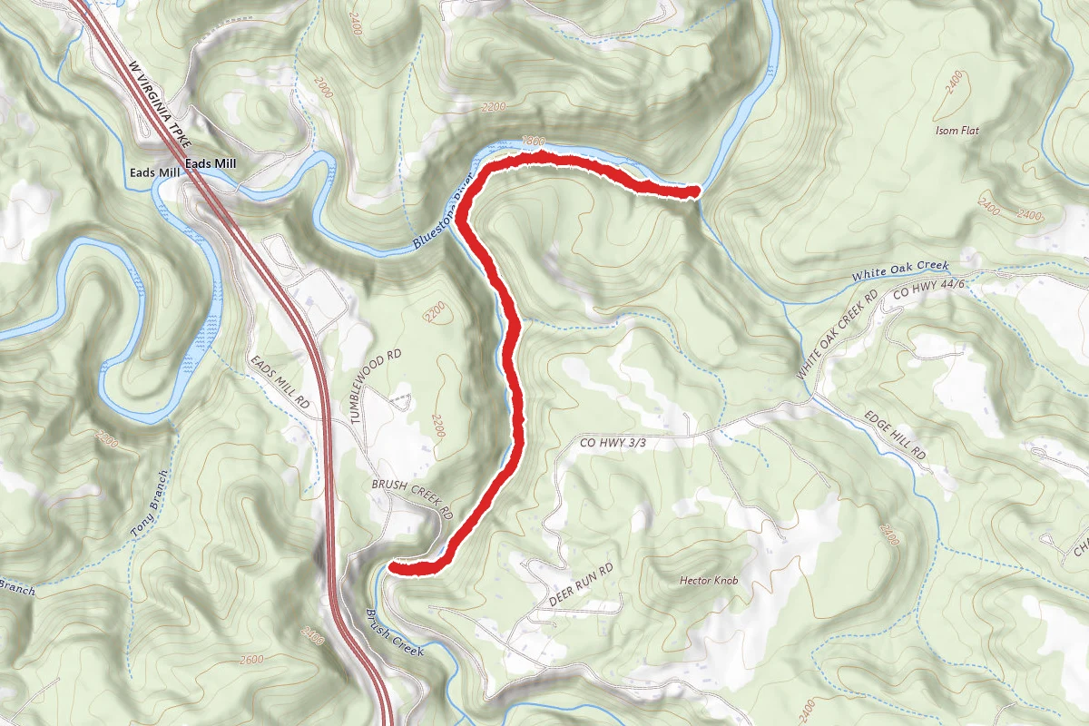 Brush Creek Falls Trail