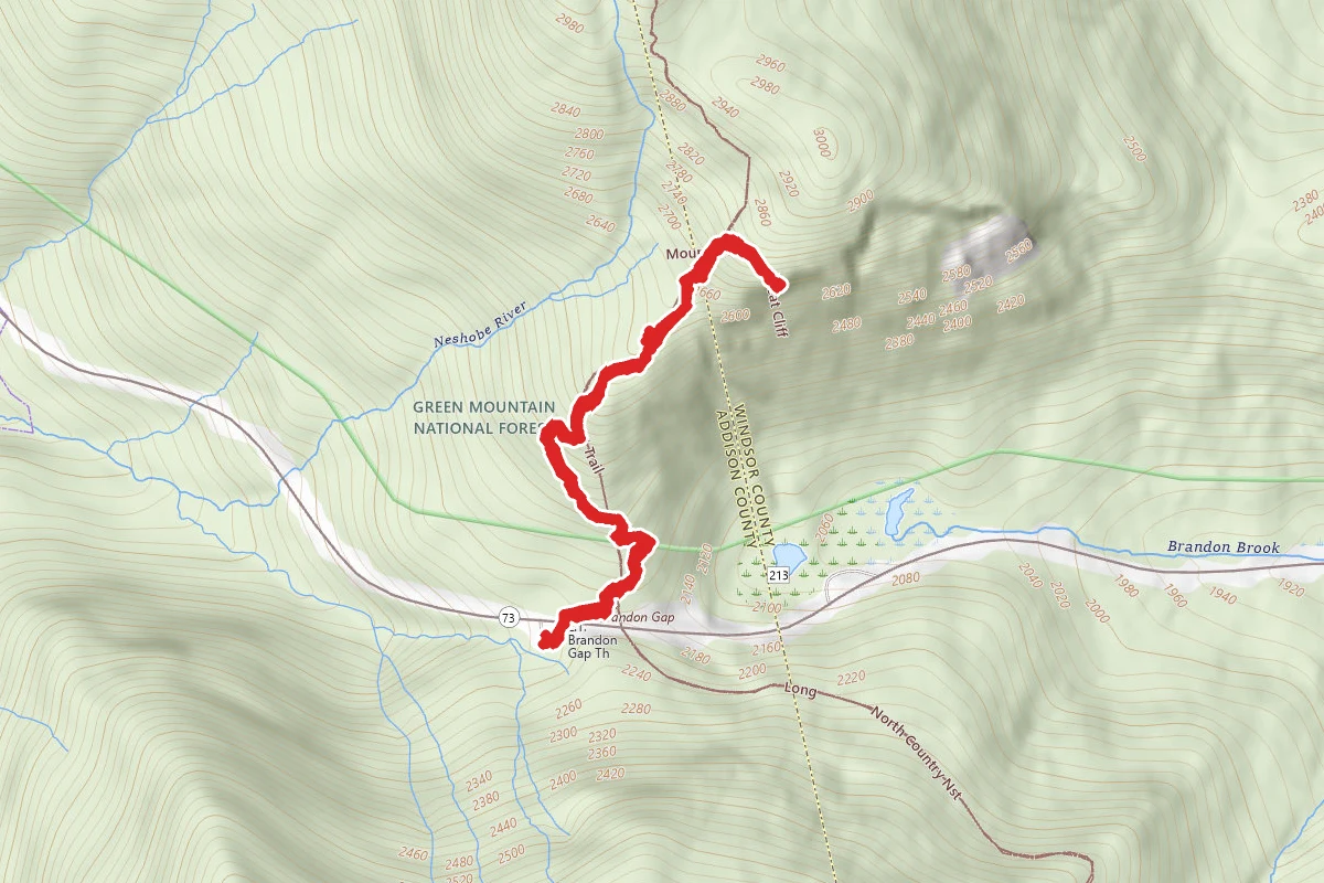 The Great Cliff via Long Trail