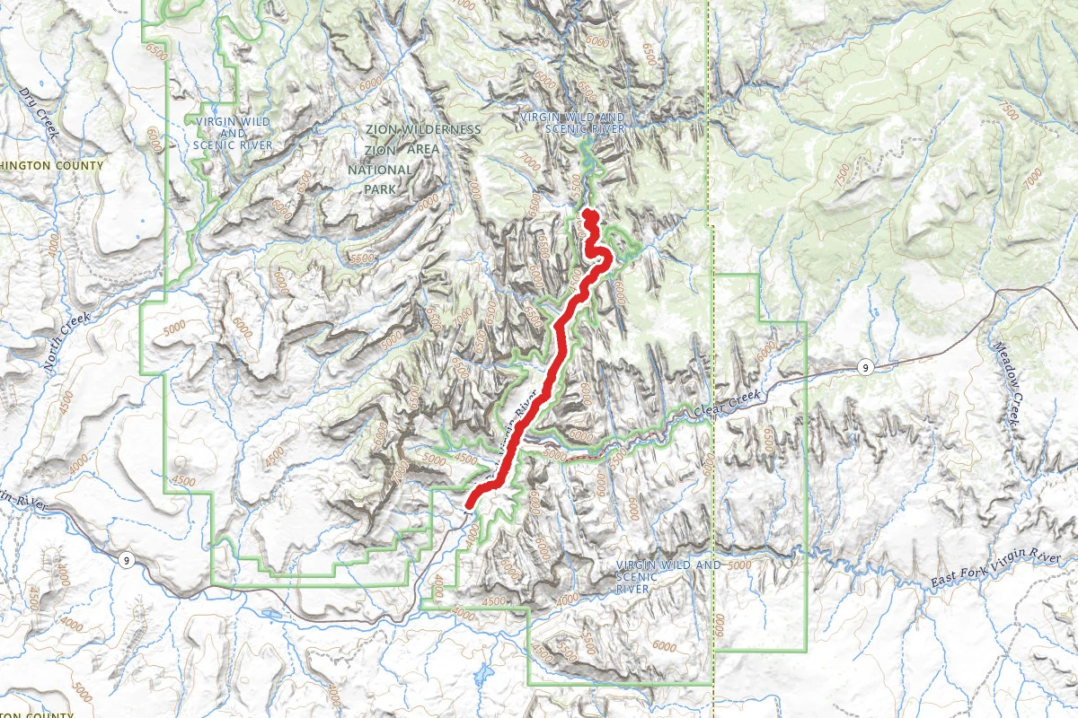 Zion Canyon Road Bike Route