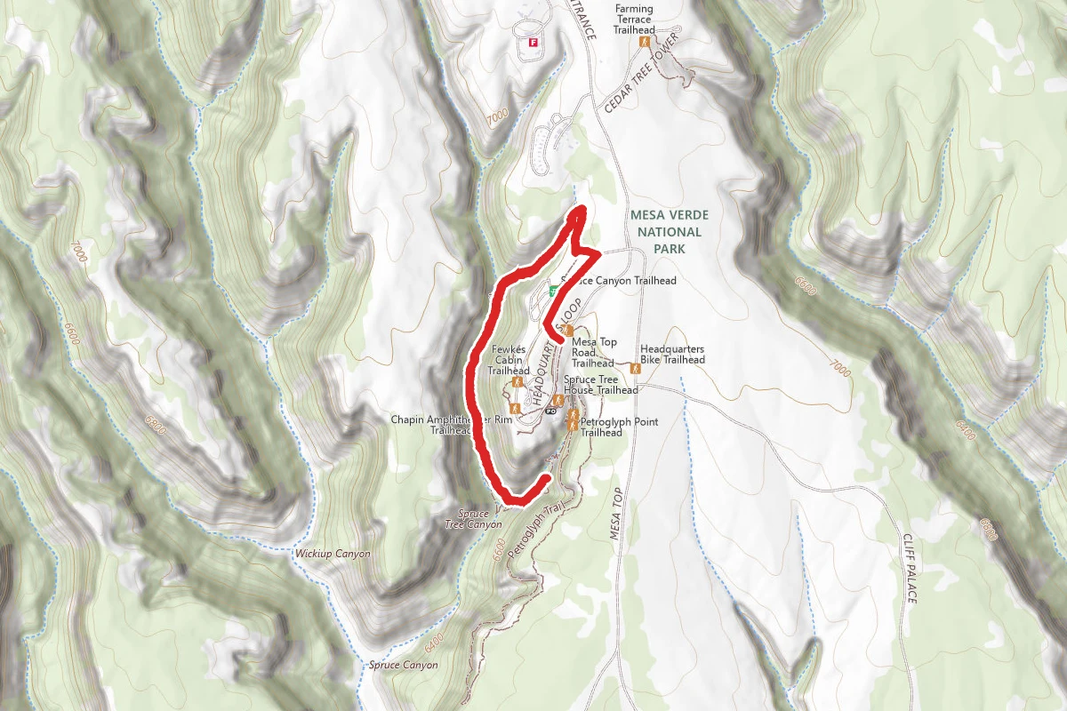 Spruce Canyon Trail