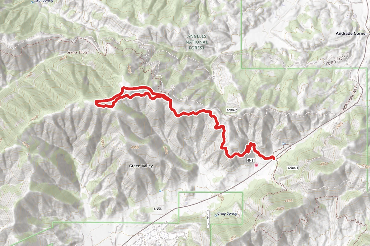 Grass Mountain via San Francisquito Canyon Road