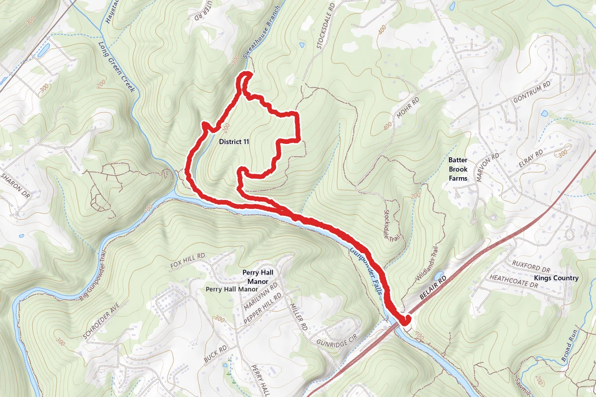 Sweathouse Trail to Stocksdale Trail Loop