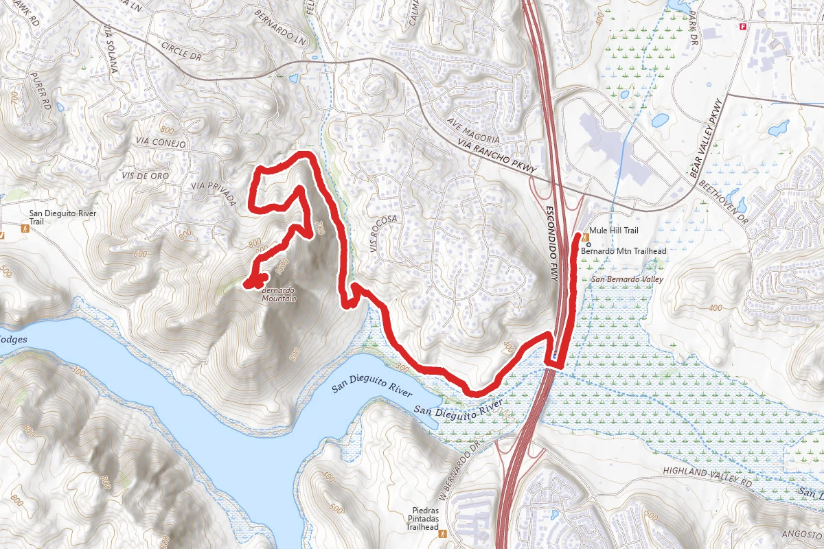 Bernardo Mountain Summit Trail