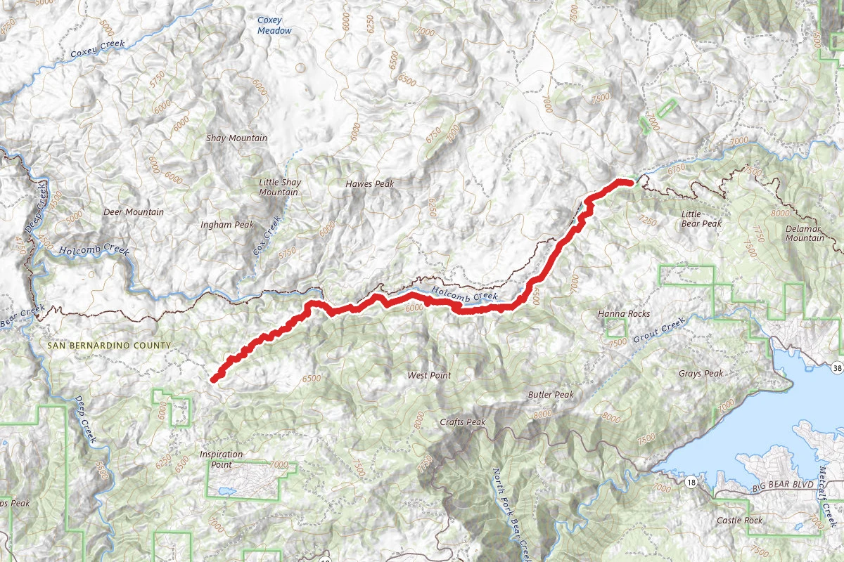 Holcomb Creek OHV Trail
