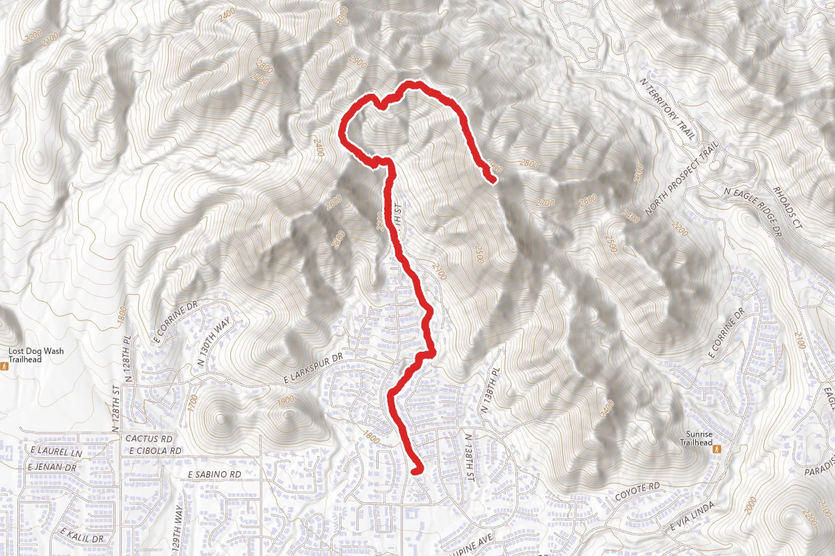 Sunrise Peak via 136th Street Spur