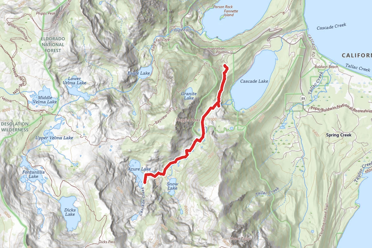 Azure Lake via Cascade Creek Trail