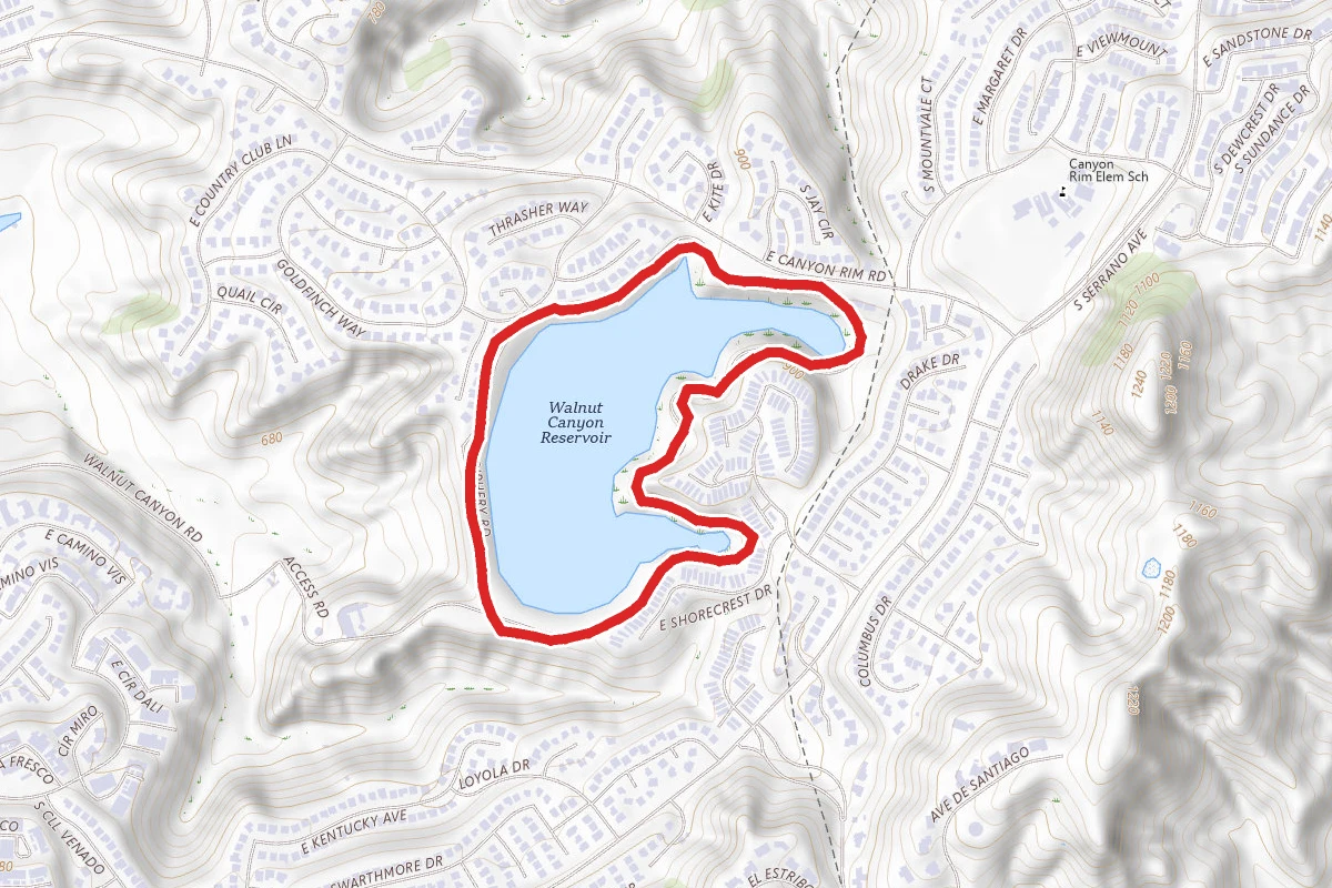 Walnut Canyon Reservoir Loop