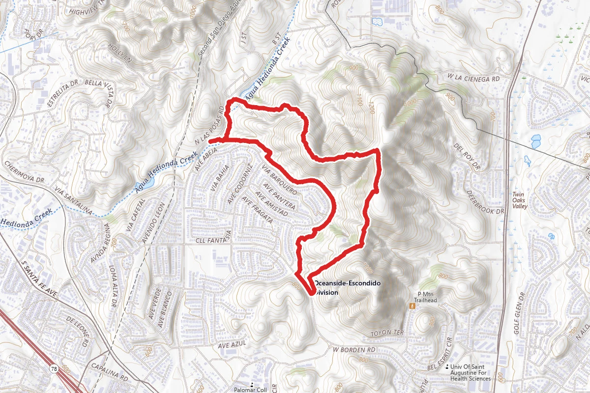 P Mountain Loop via N Las Posas Road