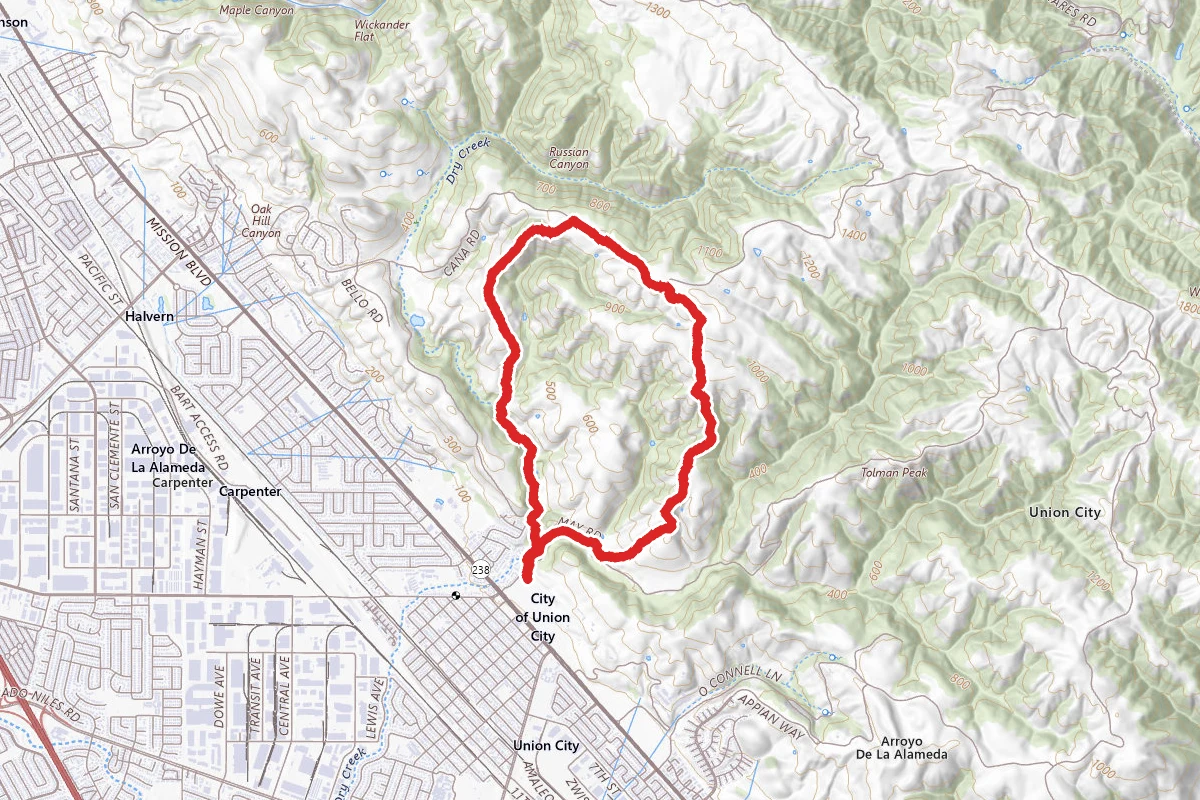 Meyers Ranch and High Ridge Loop