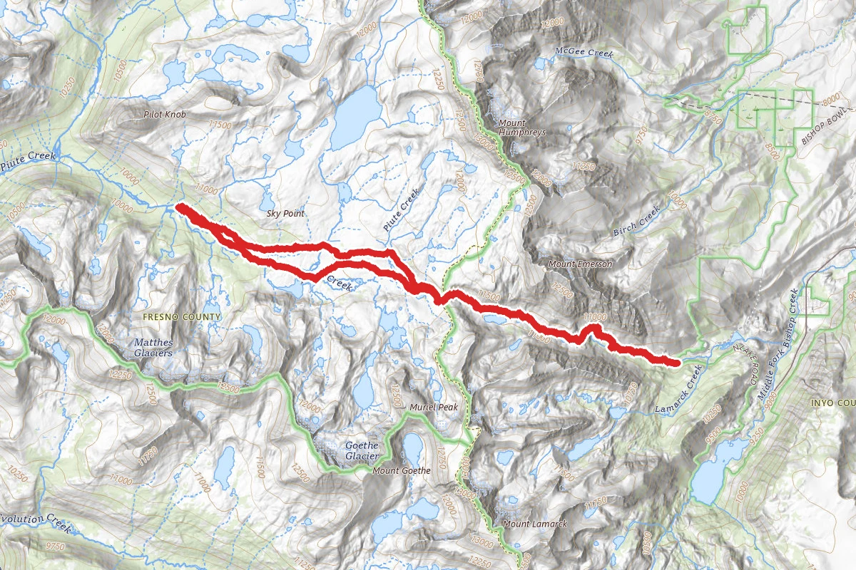 Piute Pass Trail