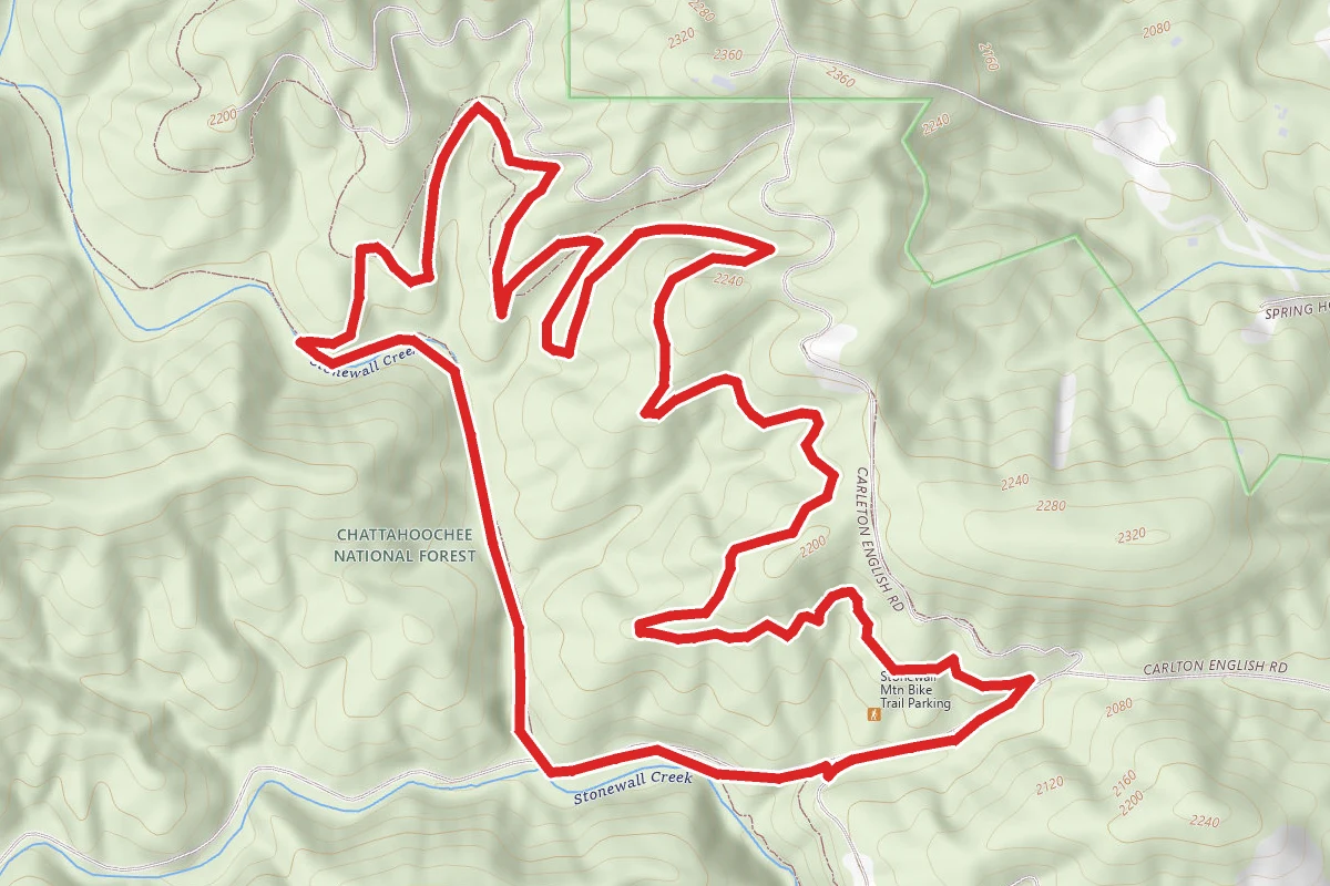 Stonewall Falls Mountain Bike Trail Loop