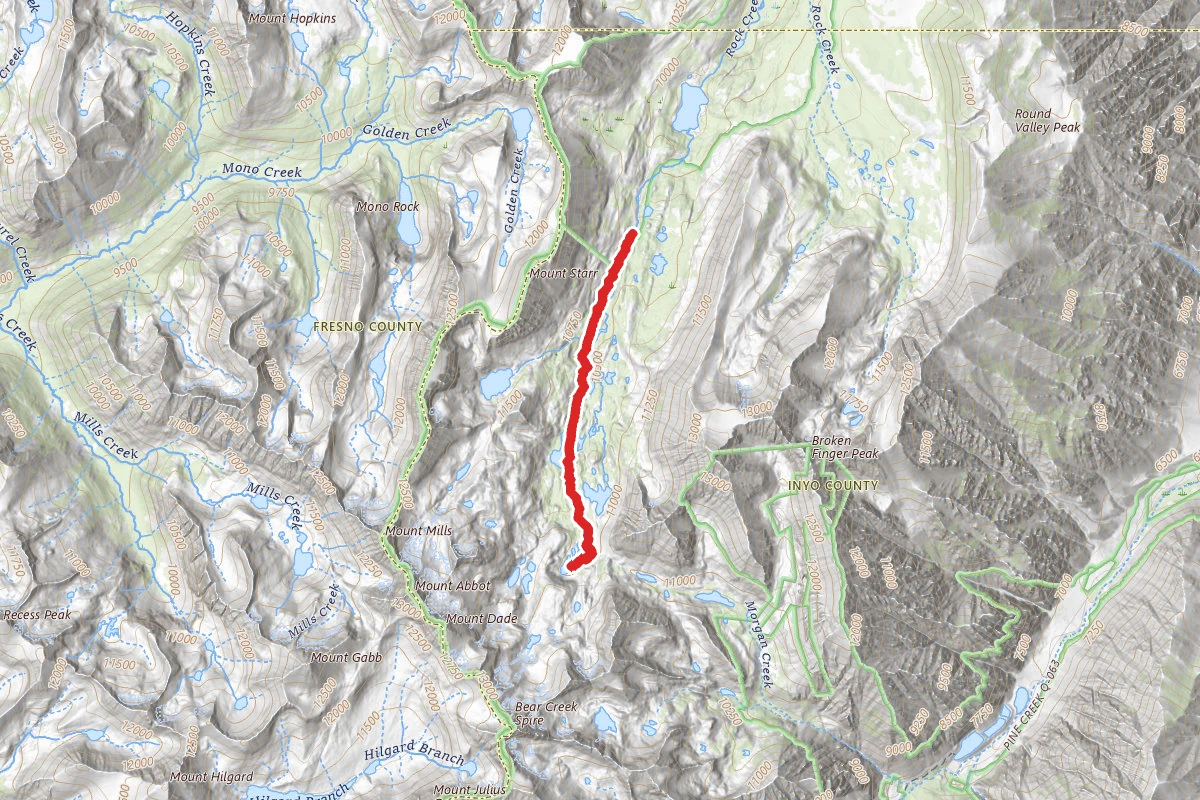 Little Lakes Valley to Gem Lakes