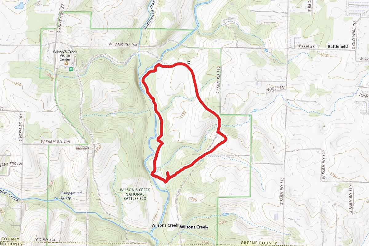 Gibson's Mill, Ray Cornfield and Wire Road Trail
